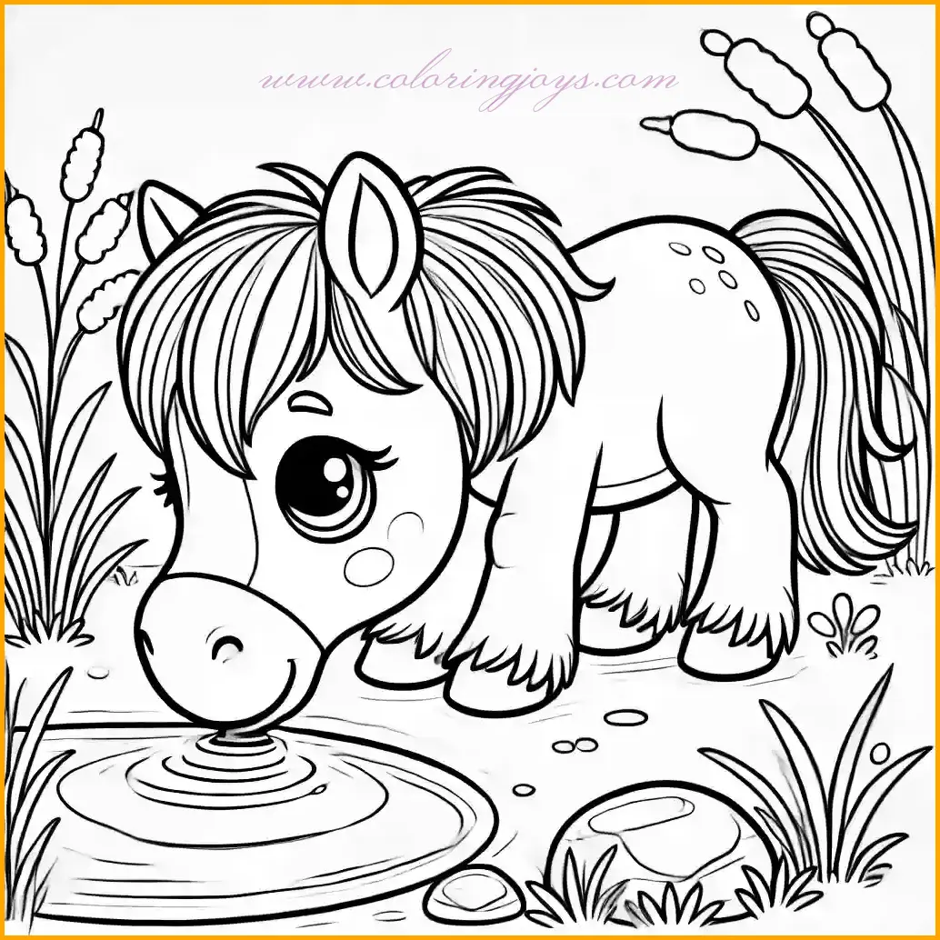 Cute Horse Coloring Pages – Adorable and Printable Designs for Kids