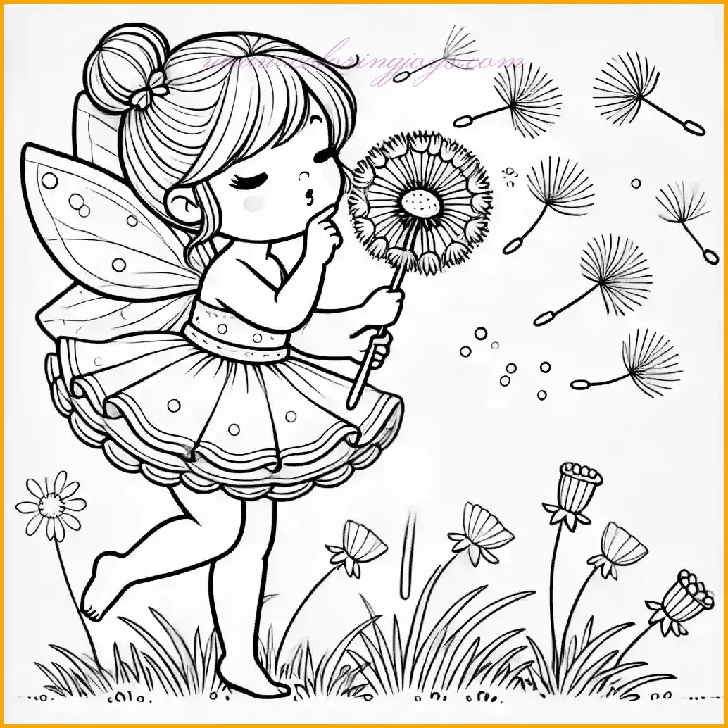 Fairies Coloring Pages – Beautiful and Free to Print