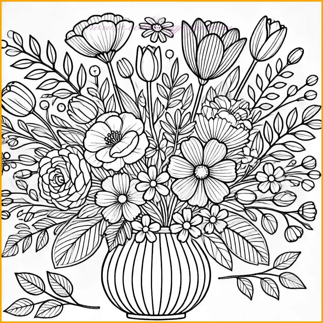 Explore Beautiful Flower Coloring Sheets – Free and Easy to Print