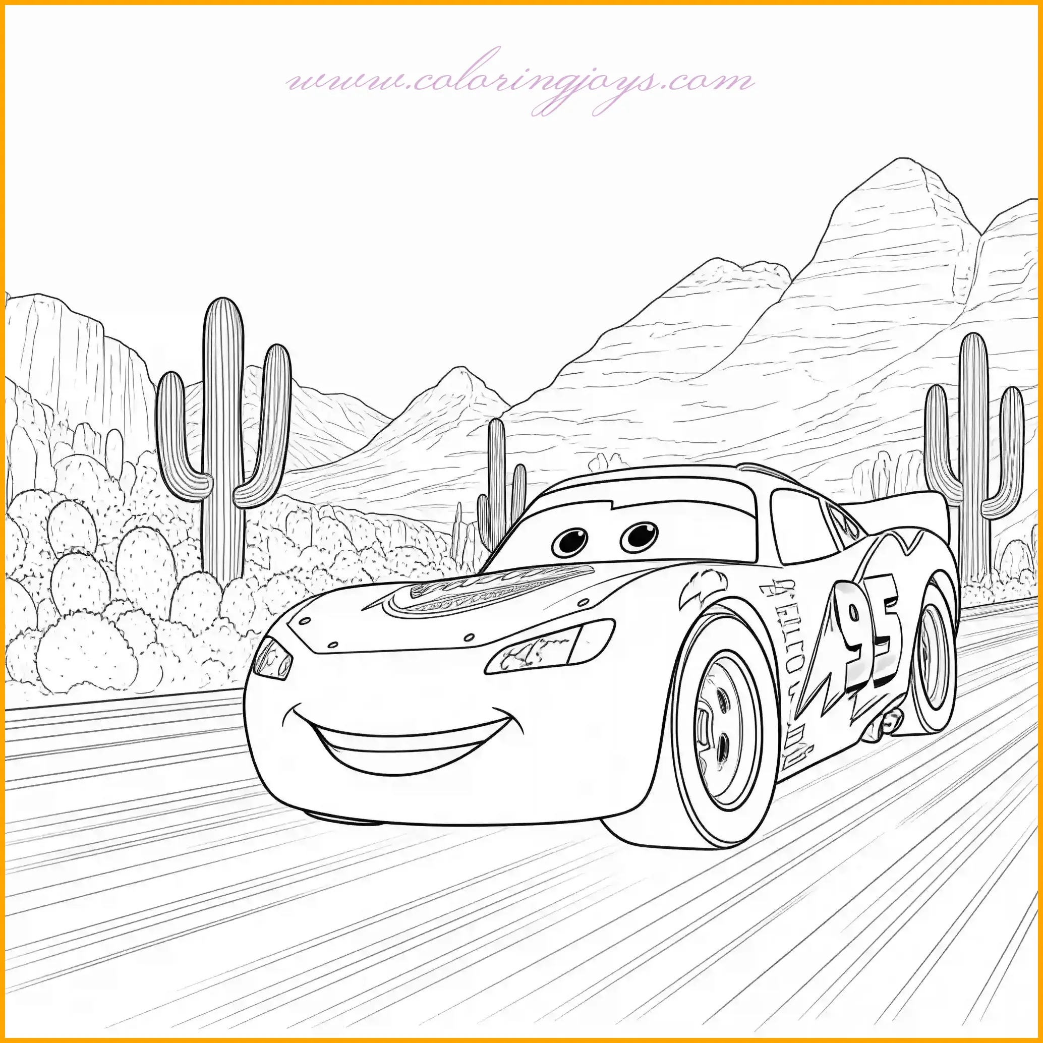 Lightning McQueen Coloring Pages Collection – Boost Creativity for Kids