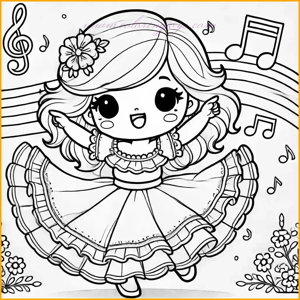 Cute Girl Coloring Pages: Adorable and Free Printable Outlines for Kids