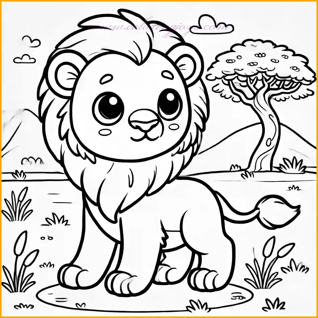 Coloring Lion Pages – Free Printable Lion Coloring Sheets for Kids