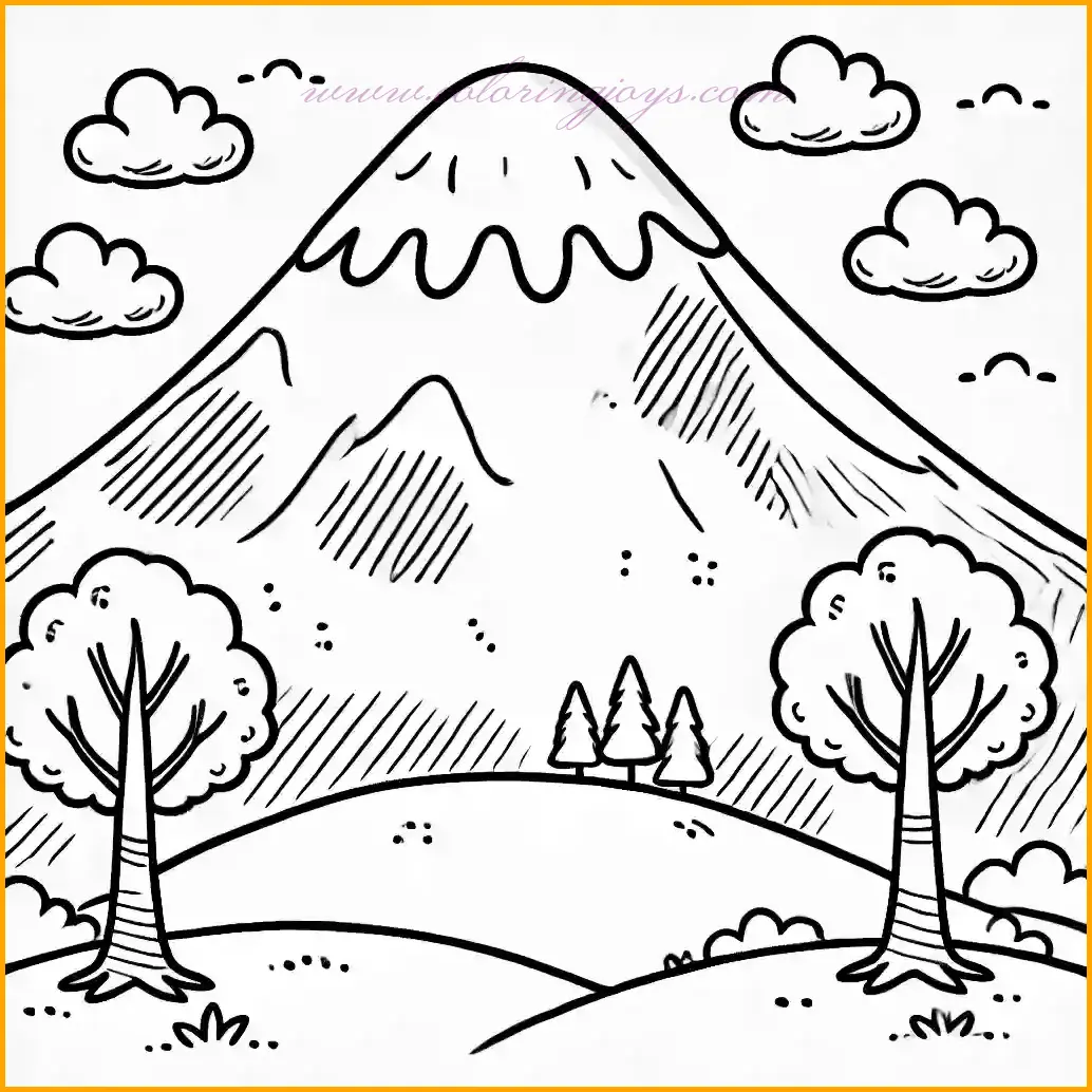 Explore Free Mountain Coloring Pages – Printable Nature Scenes for Kids and Adults