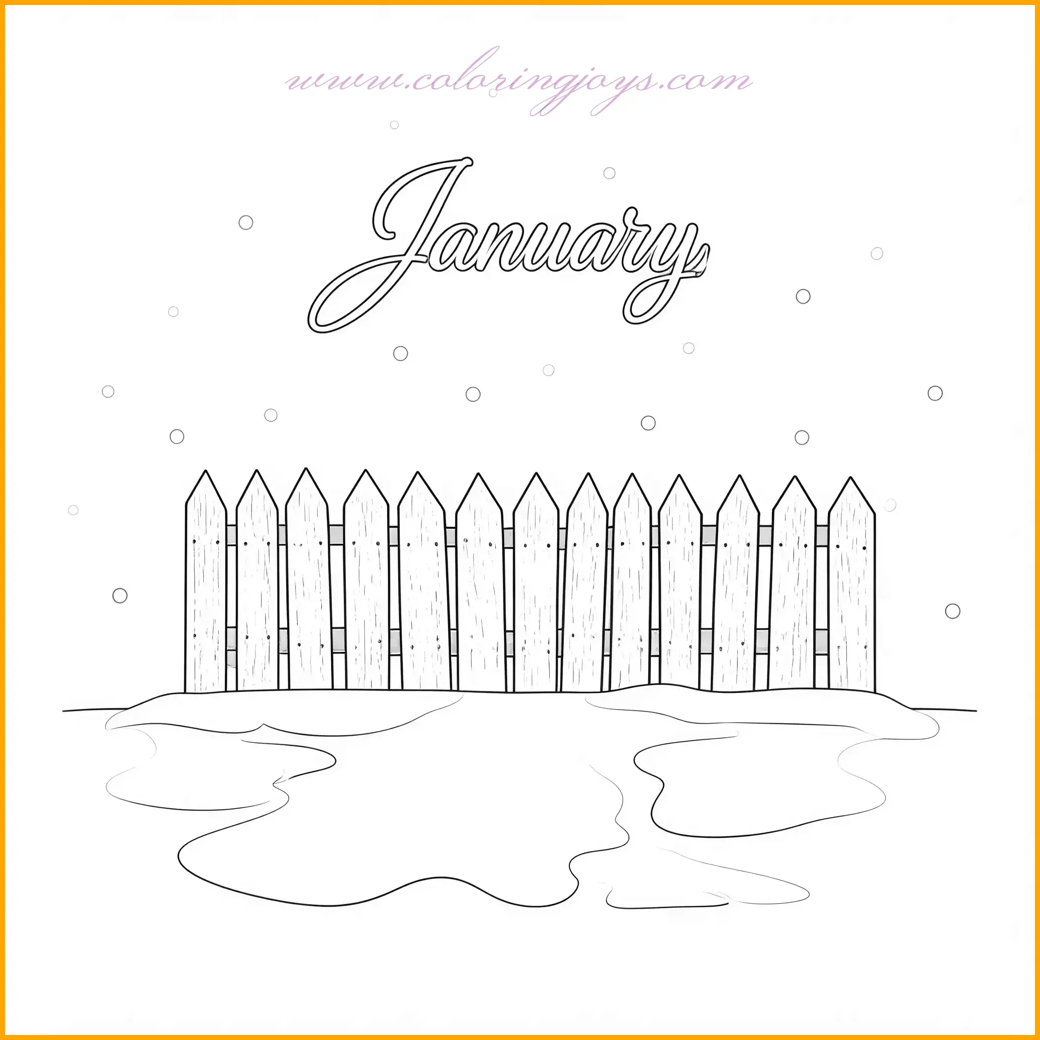 Free Printable January Coloring Pages – Fun for the New Year