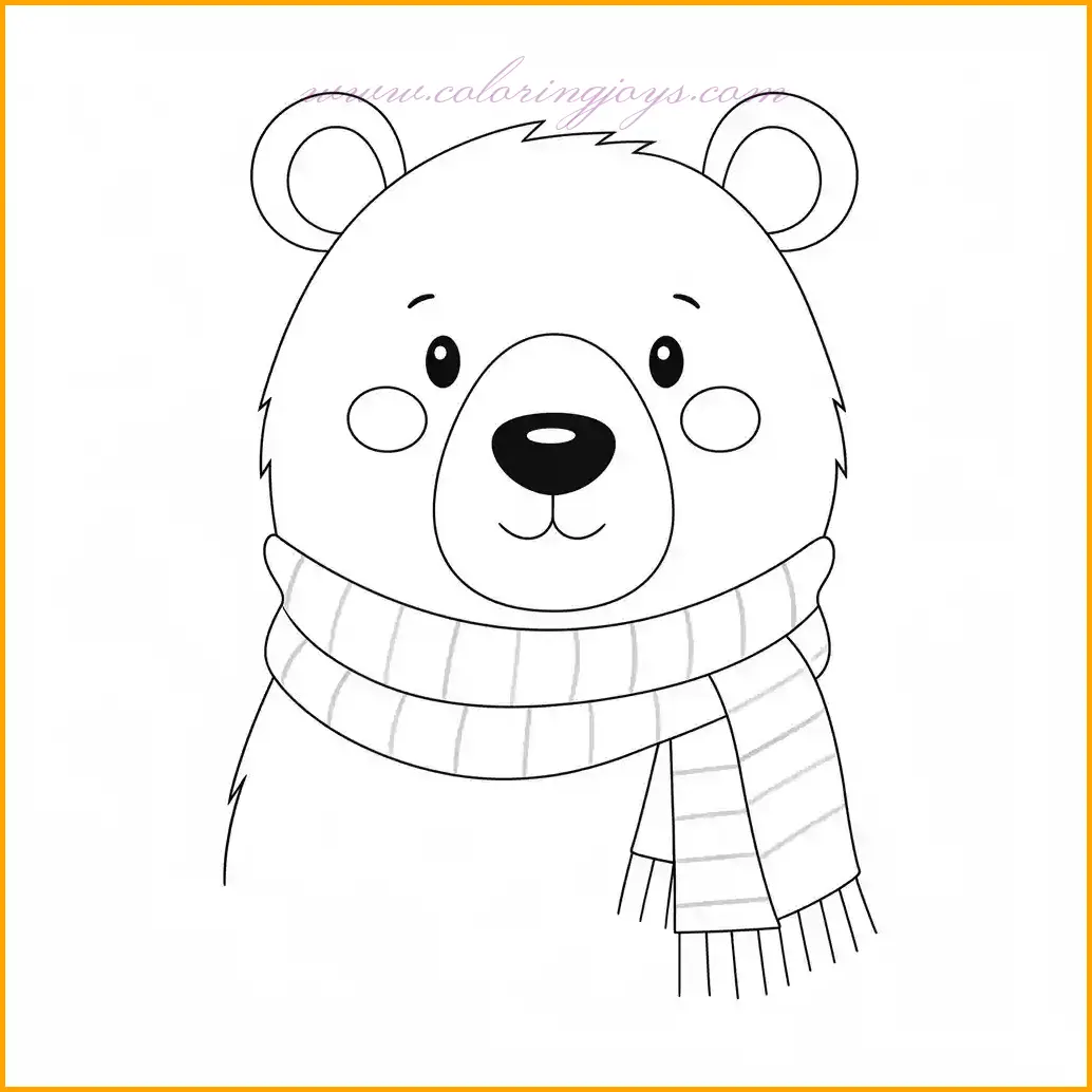 This cute bear coloring sheet invites you to embrace January’s cozy vibes. The bear, wrapped in a scarf, offers a fun opportunity to experiment with warm colors like orange, yellow, or red for the scarf, while the bear’s fur can be in natural shades of brown, beige, or white. Surround the bear with a snowy background or add playful accents like falling snowflakes to create a winter wonderland scene. This coloring page is perfect for enhancing artistic skills and bringing a touch of January’s warmth and charm to your day.